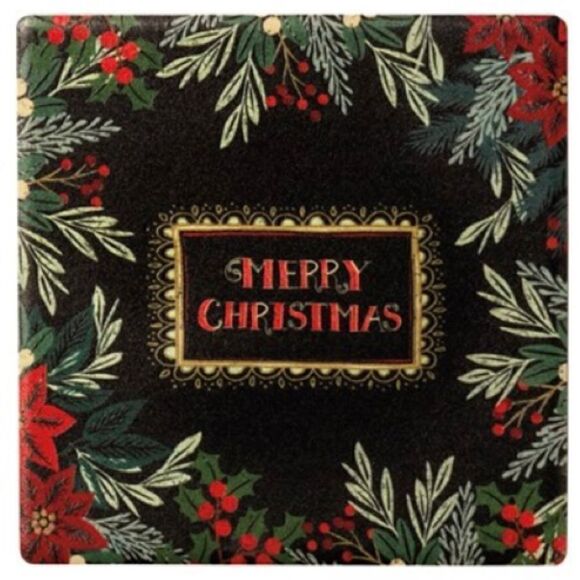 Christmas Coaster Set Holiday Decor Primitives by Kathy Home Xmas Decorations - Picture 7 of 8